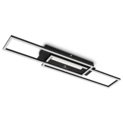 LED-Deckenleuchte Frame Mid, 3.000 K, schwarz