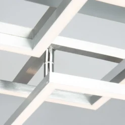 LED-Deckenleuchte Frame step-dim chrom-alu 76x37cm
