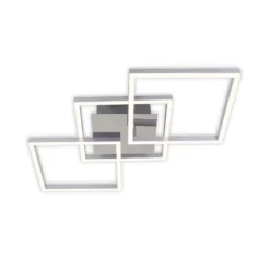LED-Deckenleuchte Frame step-dim chrom-alu 76x37cm