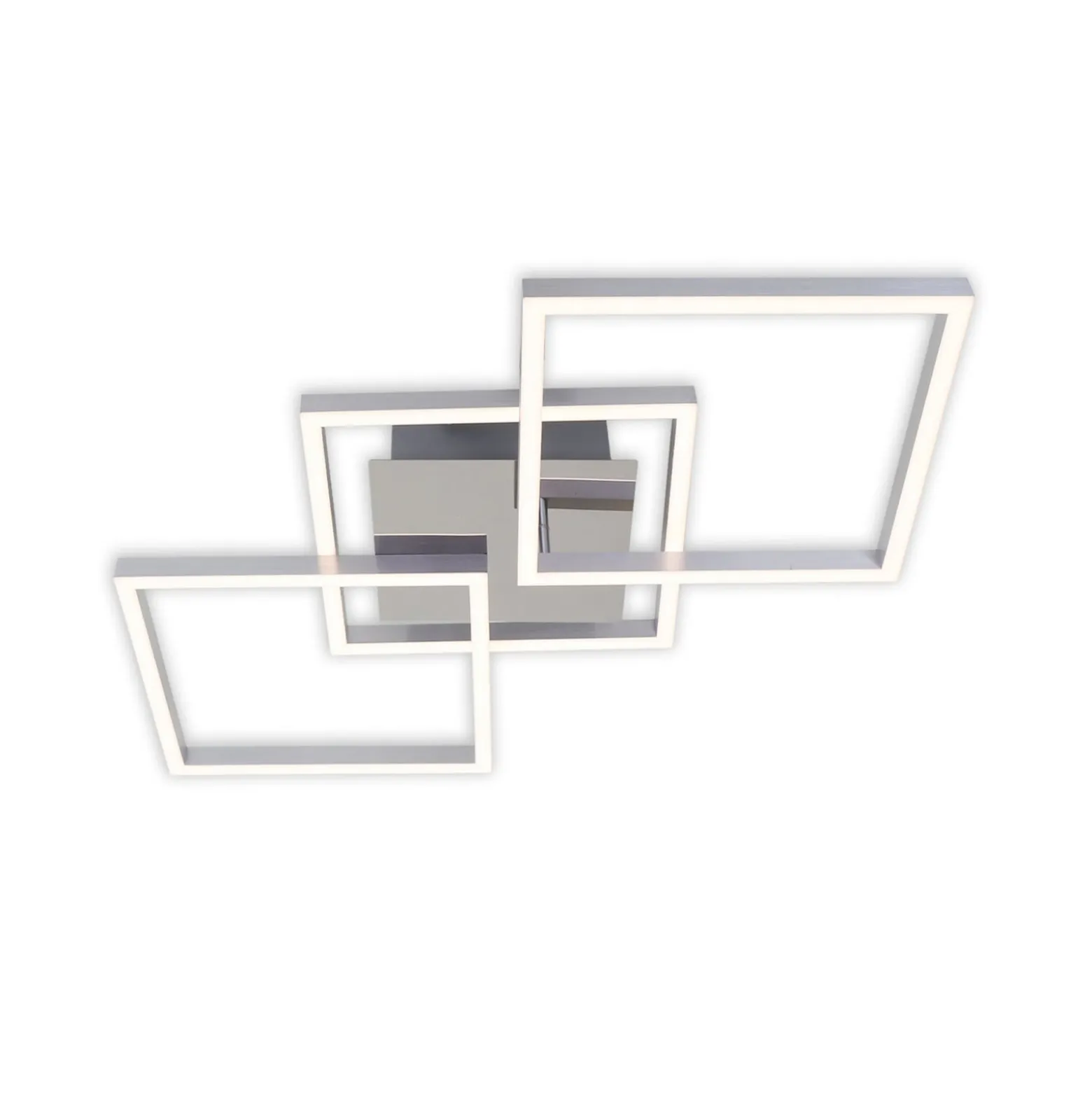 LED-Deckenleuchte Frame step-dim chrom-alu 76x37cm
