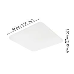 LED-Deckenleuchte Frania eckig