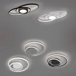 LED-Deckenleuchte Galaxy, dimmbar, anthrazit