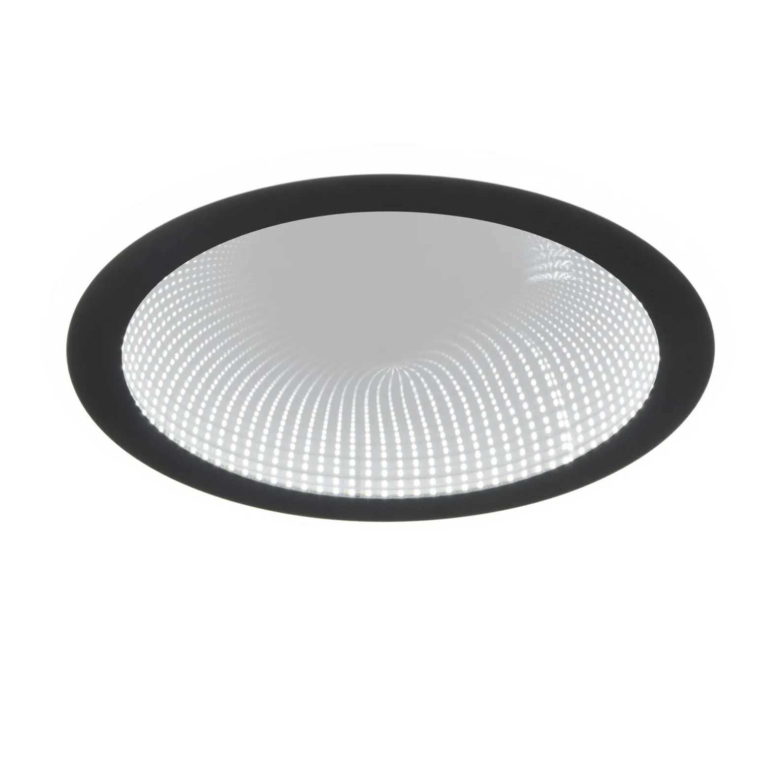 LED-Deckenleuchte Glace, schwarz, CCT, dimmbar, Metall
