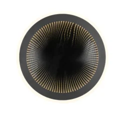 LED-Deckenleuchte Glace, schwarz, CCT, dimmbar, Metall