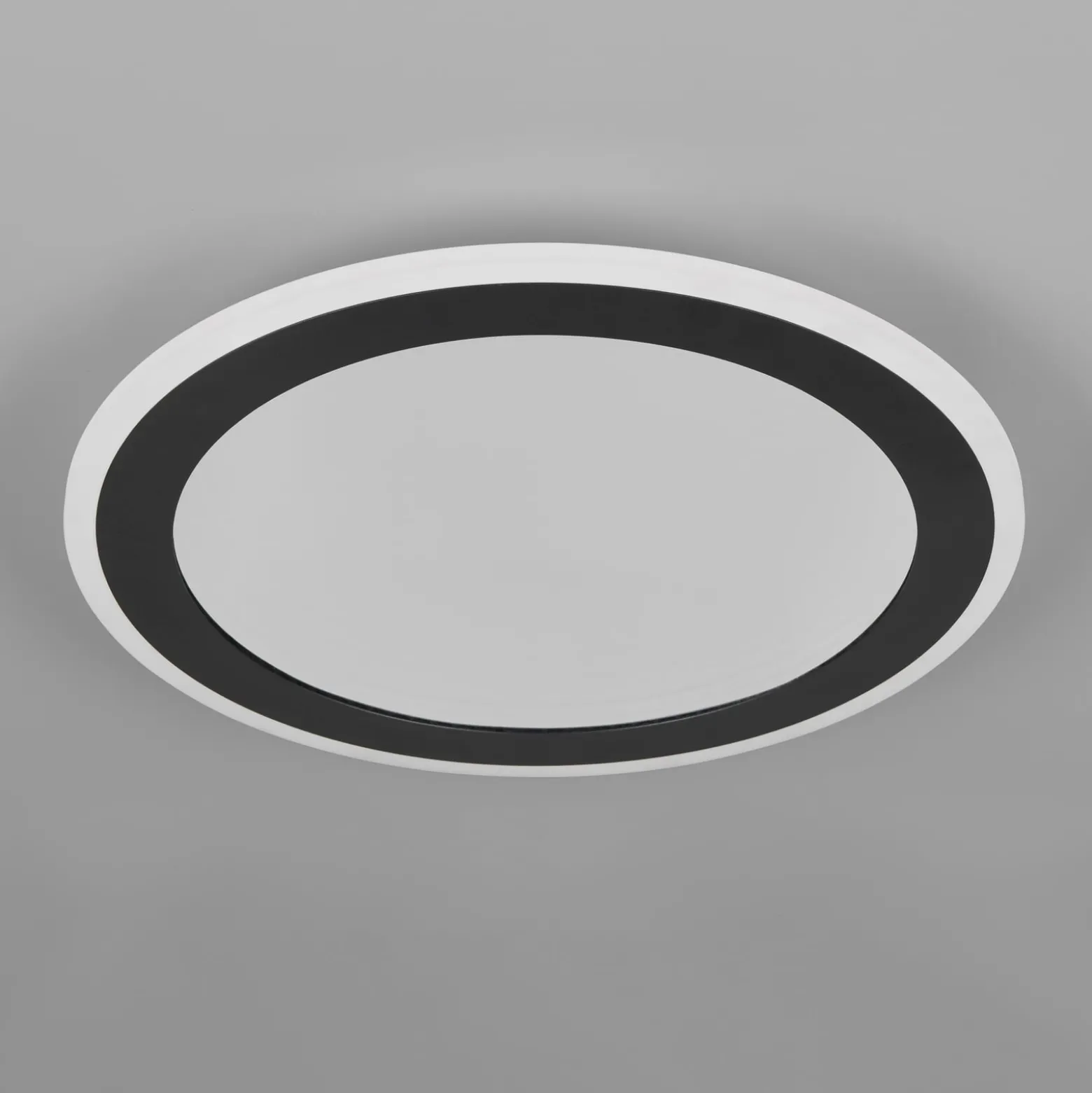 LED-Deckenleuchte Glace, schwarz, CCT, dimmbar, Metall