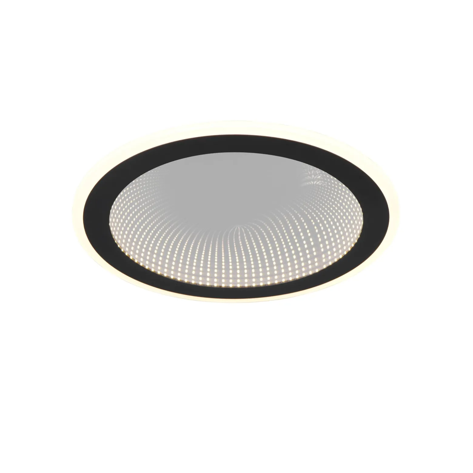 LED-Deckenleuchte Glace, schwarz, CCT, dimmbar, Metall