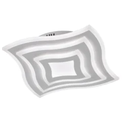 LED-Deckenleuchte Gorden mit Fernbedienung, Rahmen