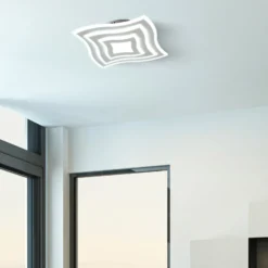 LED-Deckenleuchte Gorden mit Fernbedienung, Rahmen