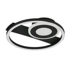 LED-Deckenleuchte Horus, schwarz, 2.500 lm, 3.000 K, Metall