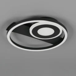 LED-Deckenleuchte Horus, schwarz, 2.500 lm, 3.000 K, Metall