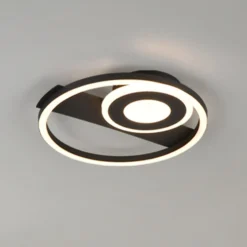 LED-Deckenleuchte Horus, schwarz, 2.500 lm, 3.000 K, Metall