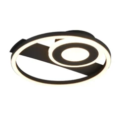 LED-Deckenleuchte Horus, schwarz, 2.500 lm, 3.000 K, Metall