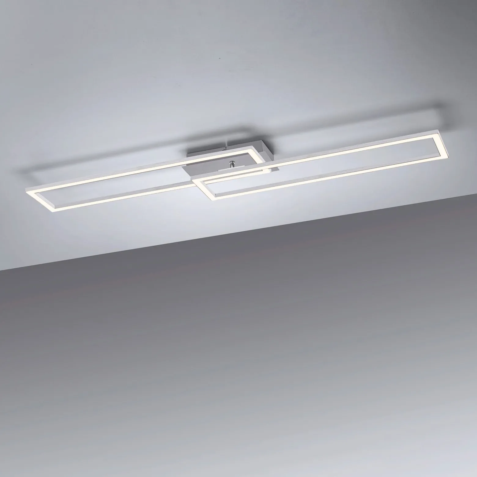 LED-Deckenleuchte Iven, stahl, dim, 101,6x19,8cm