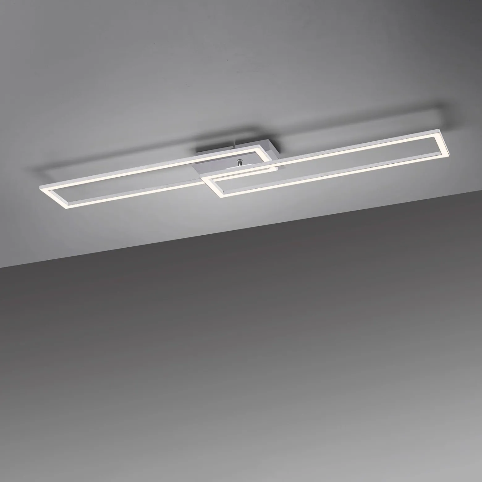 LED-Deckenleuchte Iven, stahl, dim, 101,6x19,8cm