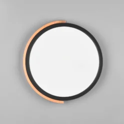 LED-Deckenleuchte Jano, Ø 31,5 cm, 3.000K, schwarz