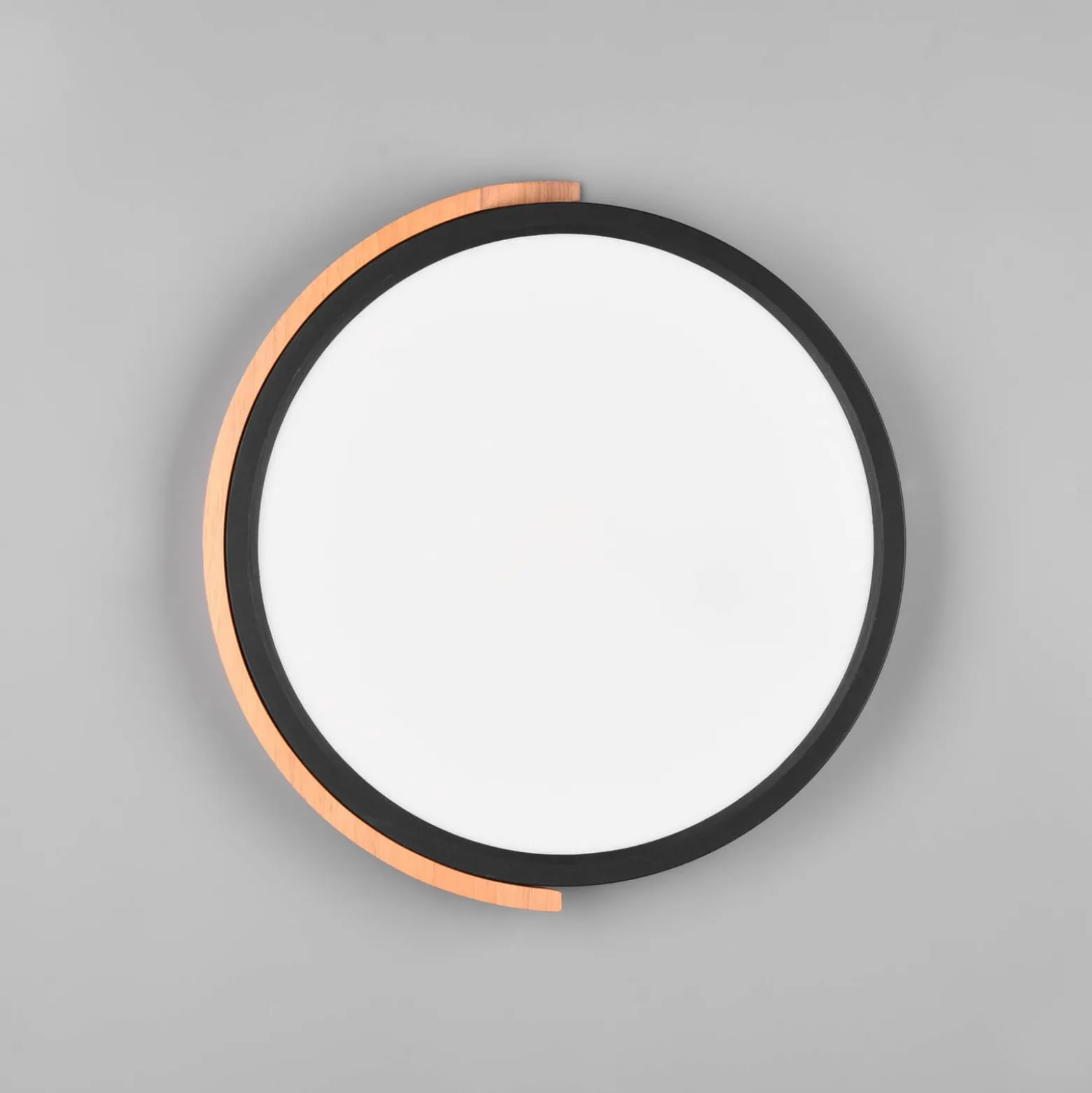 LED-Deckenleuchte Jano, Ø 31,5 cm, 3.000K, schwarz