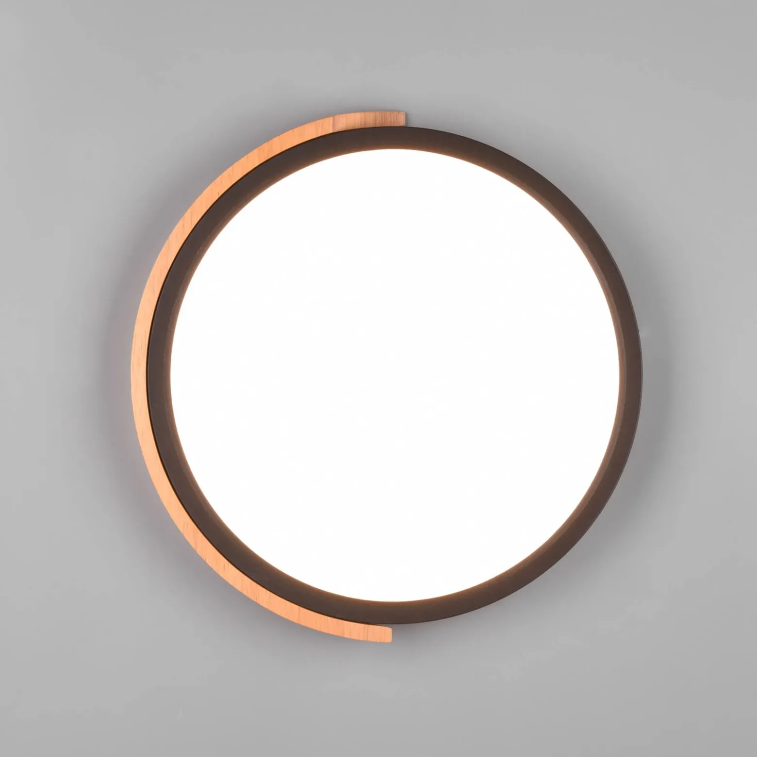 LED-Deckenleuchte Jano, Ø 31,5 cm, 3.000K, schwarz