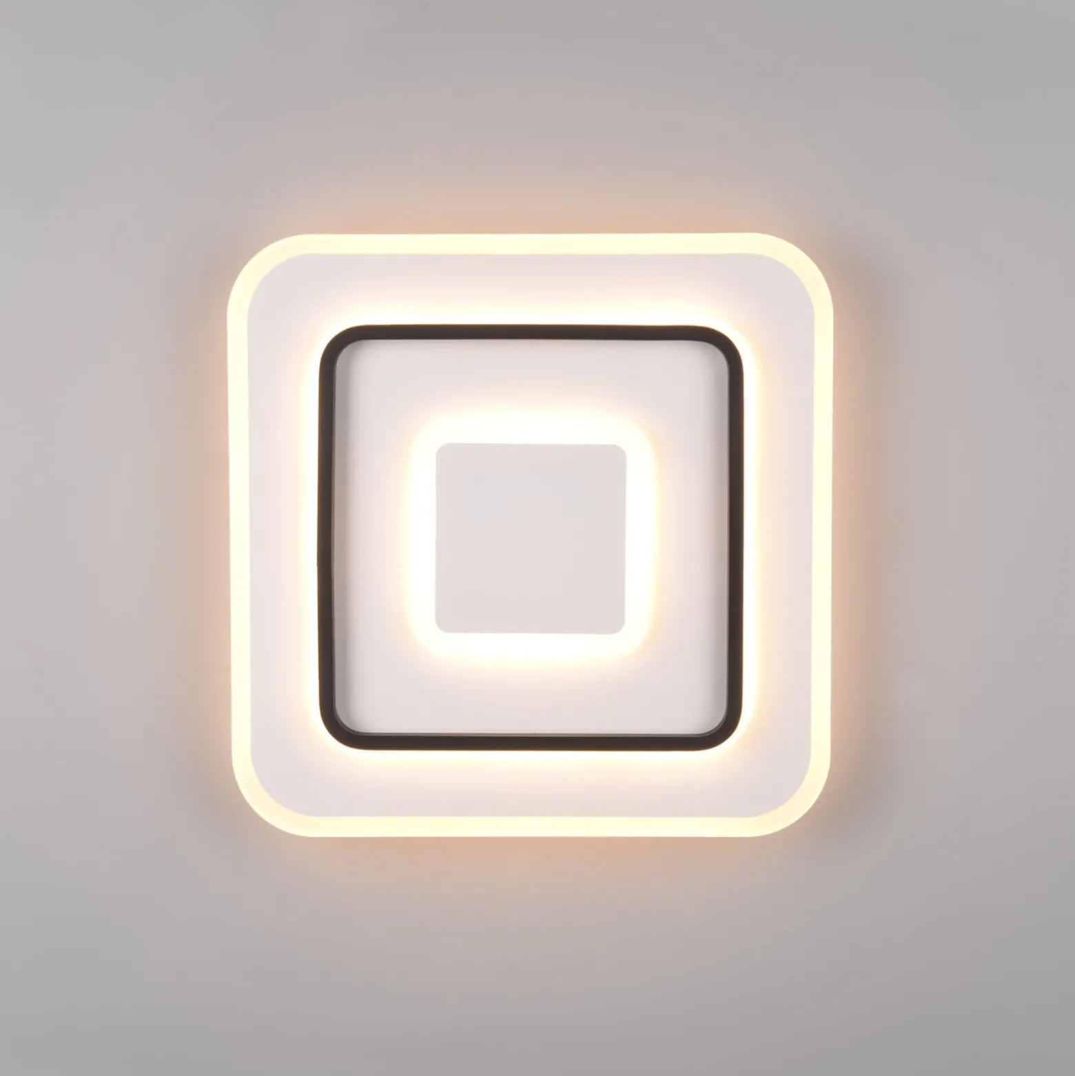 LED-Deckenleuchte Jora eckig, 39,5 x 39,5 cm