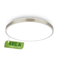 LED-Deckenleuchte Kaida nickel matt, Ø 30 cm, EEK A, 4.000 K
