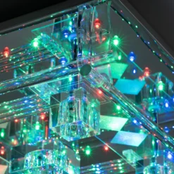 LED-Deckenleuchte Kemal 2.0, chrom mit RGB