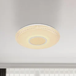 LED-Deckenleuchte Klemens, rund, dimmbar, RGBW