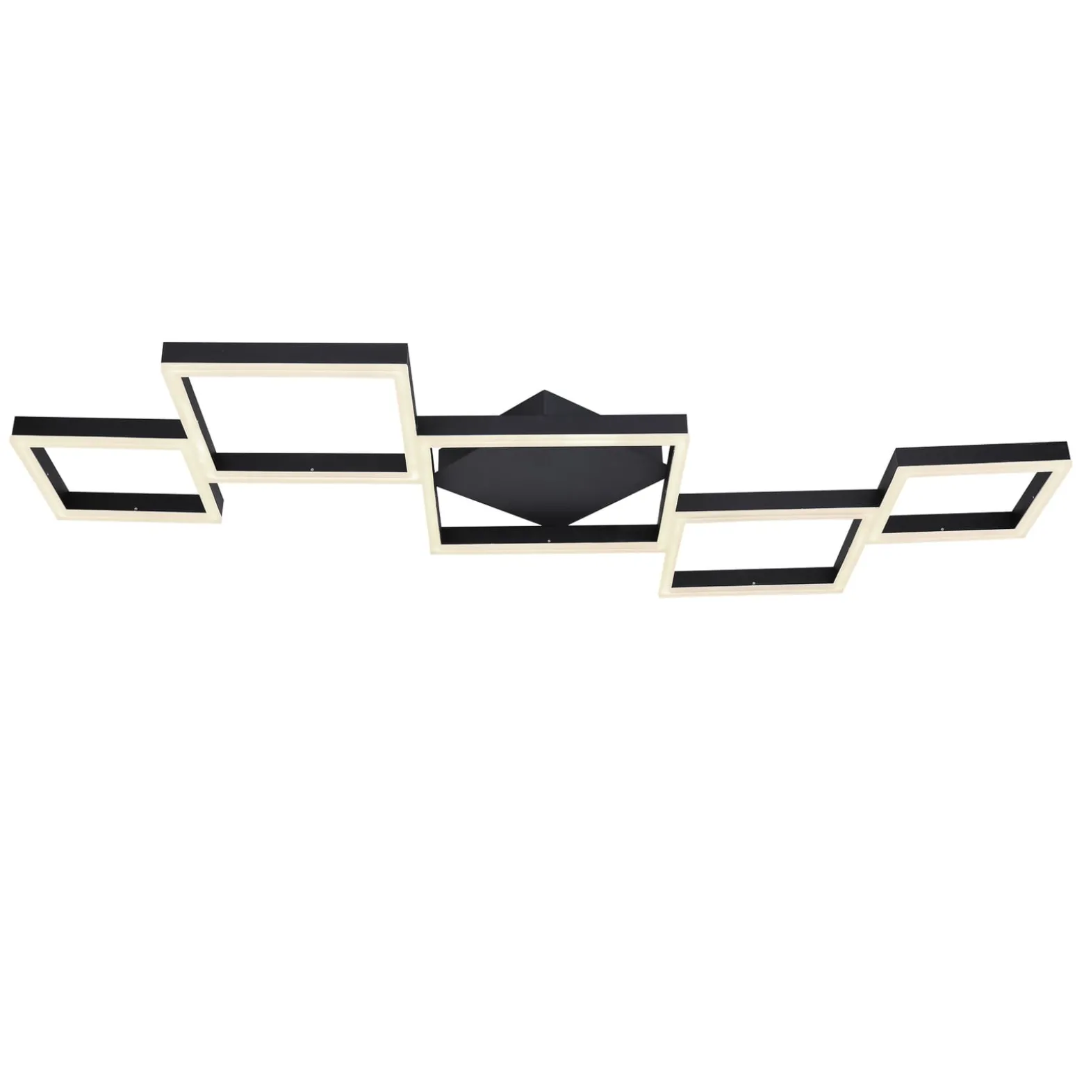 LED-Deckenleuchte Kurio, fünfflammig, schwarz, CTT
