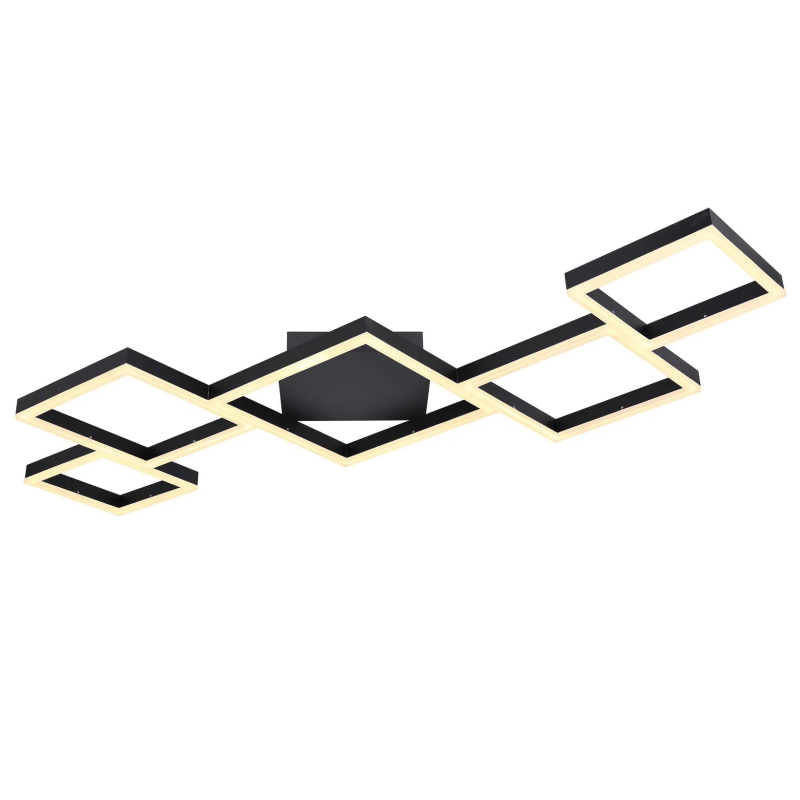 LED-Deckenleuchte Kurio, fünfflammig, schwarz, CTT