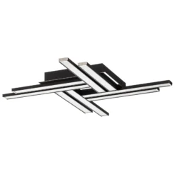 LED-Deckenleuchte Largo achtflammig schwarz
