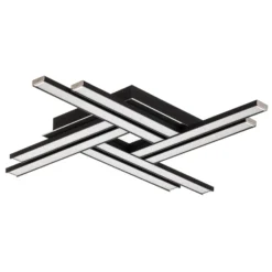 LED-Deckenleuchte Largo achtflammig schwarz
