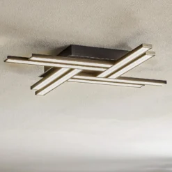 LED-Deckenleuchte Largo achtflammig schwarz