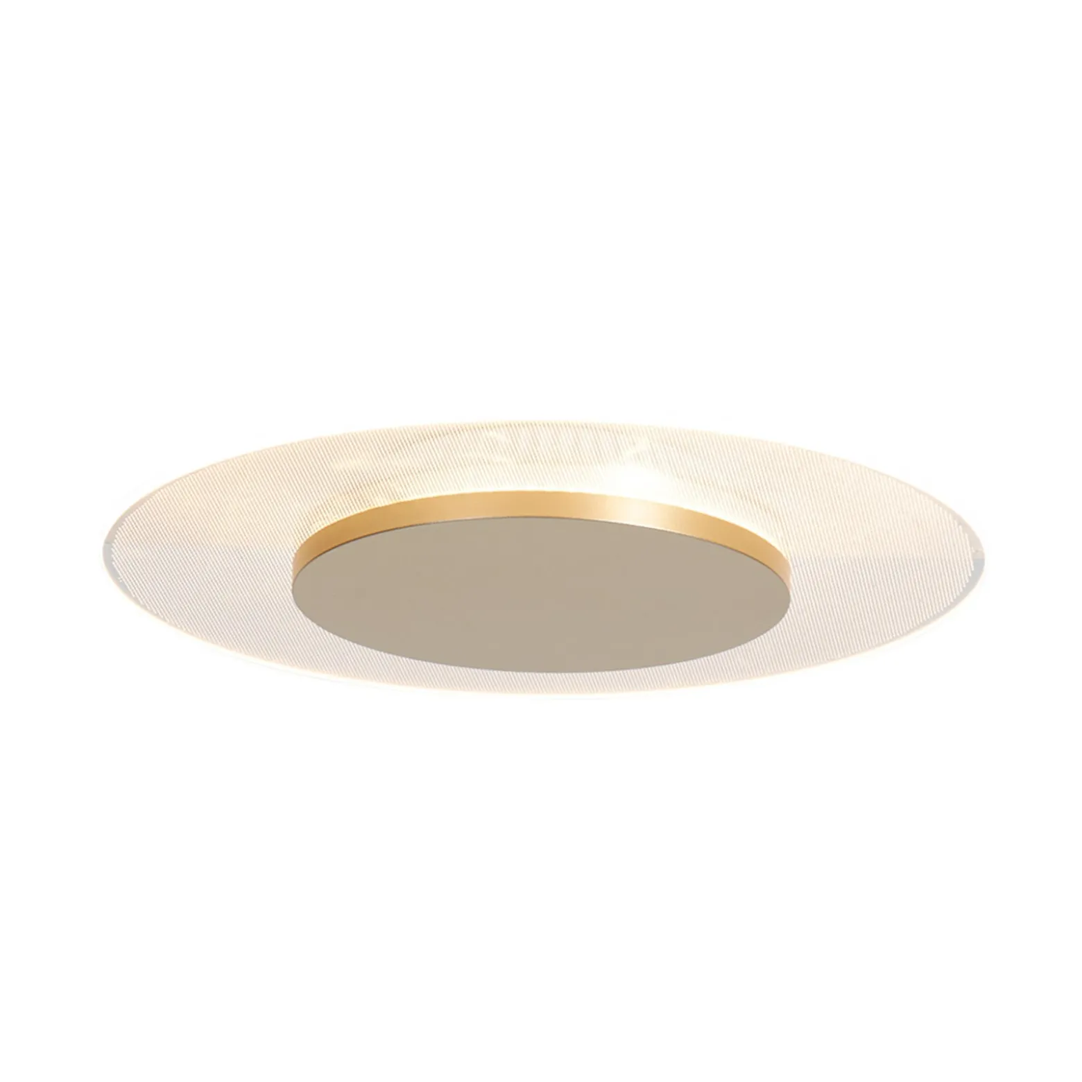 LED-Deckenleuchte Lido, goldfarben, Ø 28 cm