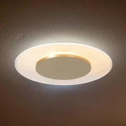 LED-Deckenleuchte Lido, goldfarben, Ø 42 cm