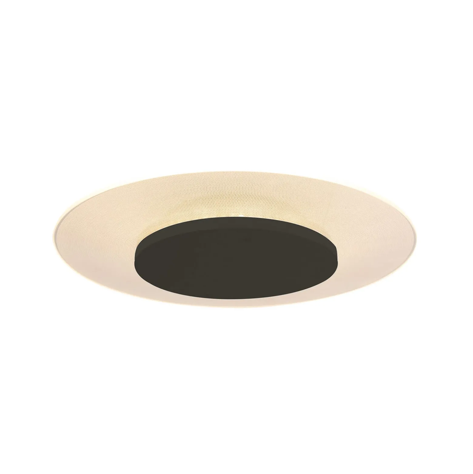 LED-Deckenleuchte Lido, schwarz, Ø 42cm