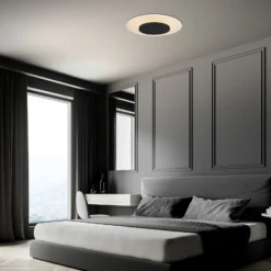 LED-Deckenleuchte Lido, schwarz, Ø 42cm