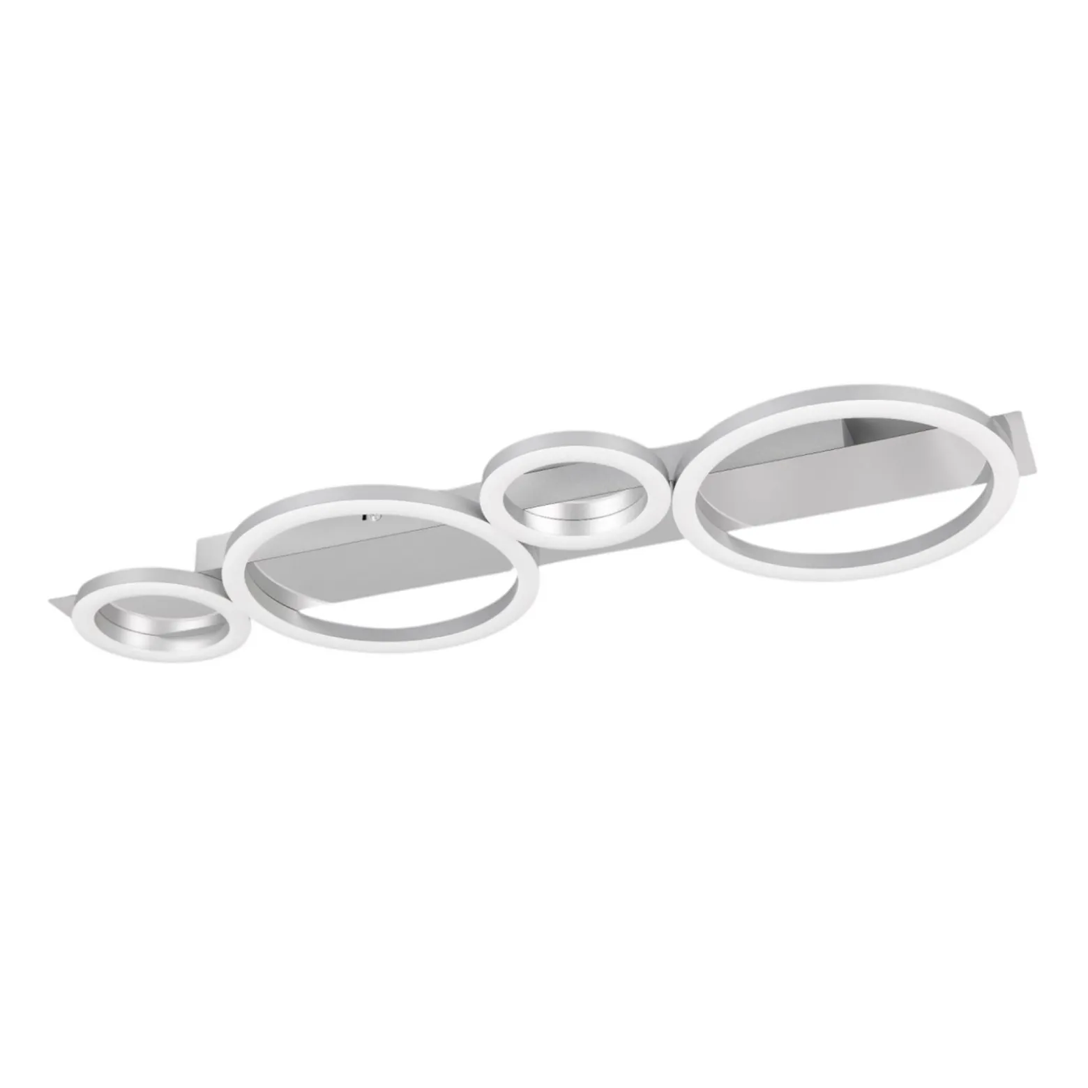 LED-Deckenleuchte Lumos, chrom, 4.000 K, Metall, Länge 72 cm