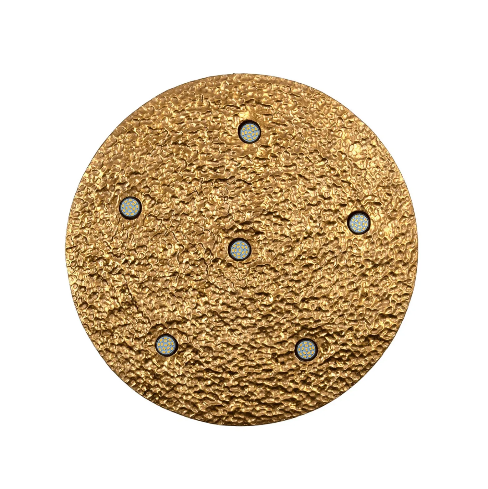 LED-Deckenleuchte LUNADORIA, goldfarben, Ø 60 cm, Metall dim