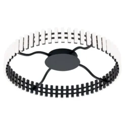 LED-Deckenleuchte Mansion, schwarz-weiß Ø 63 cm