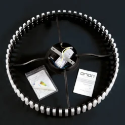LED-Deckenleuchte Mansion, schwarz-weiß Ø 63 cm