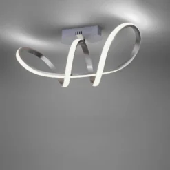 LED-Deckenleuchte Maria, dimmbar, aluminium