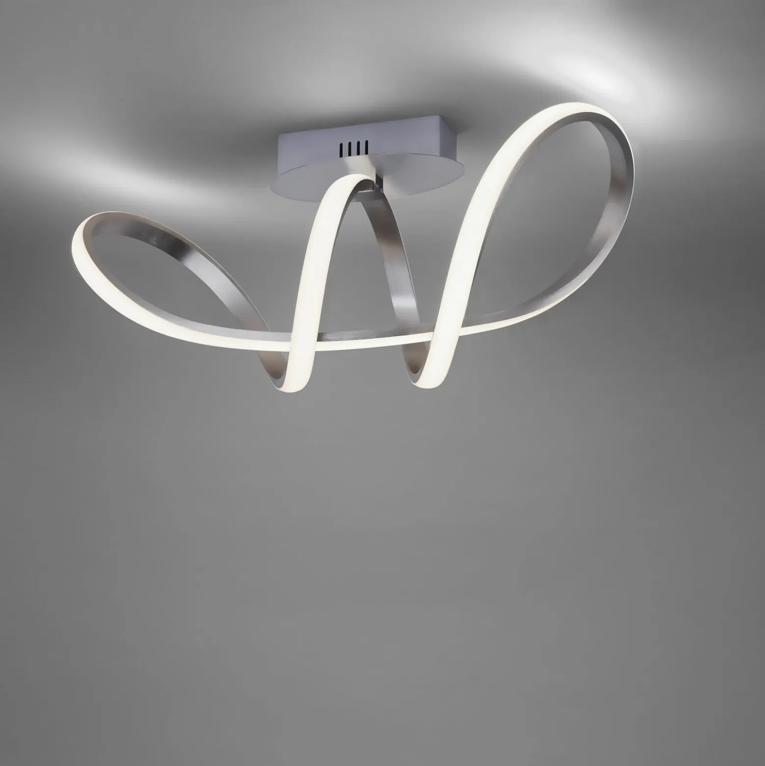 LED-Deckenleuchte Maria, dimmbar, aluminium