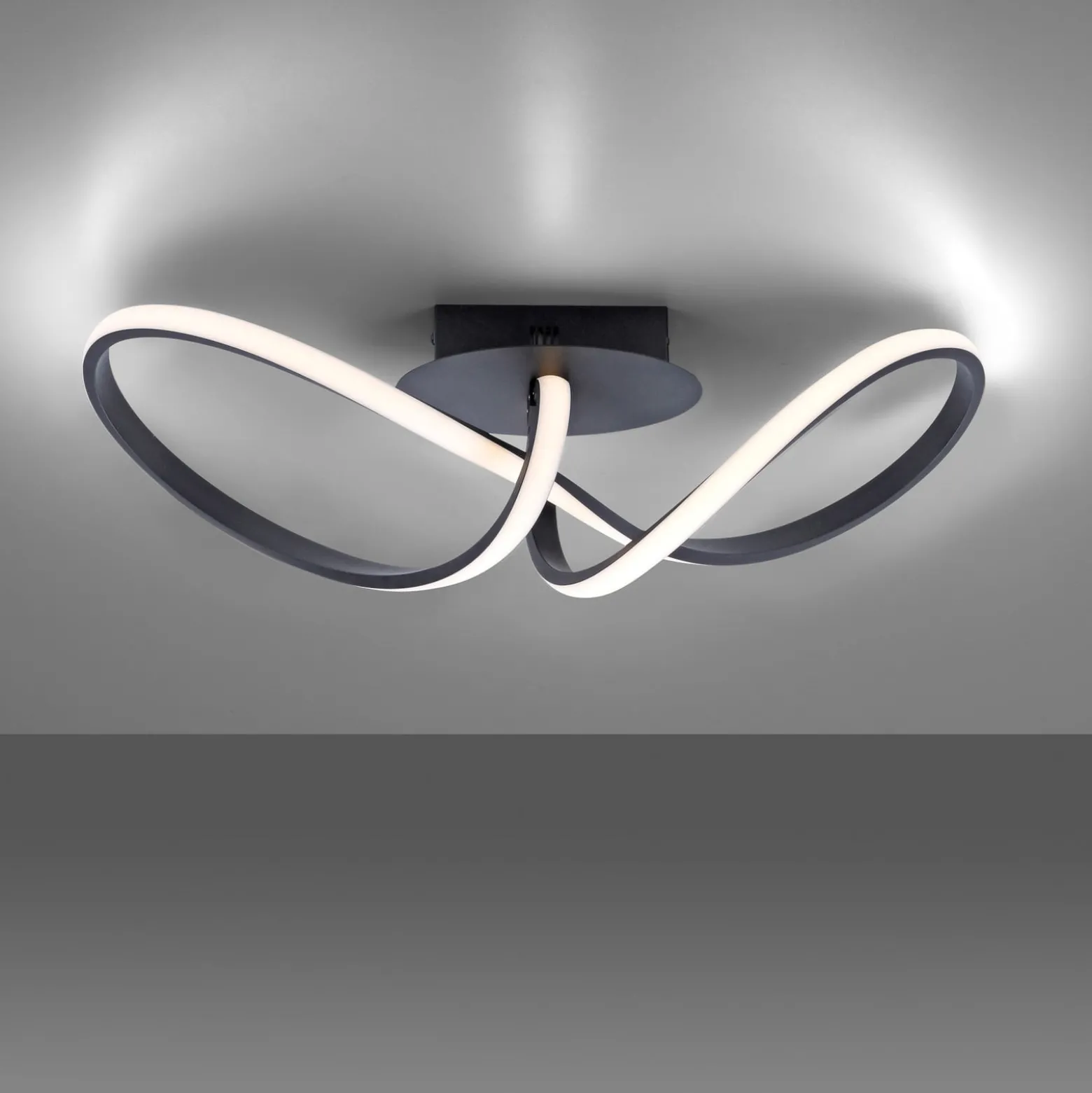 LED-Deckenleuchte Maria, dimmbar, schwarz