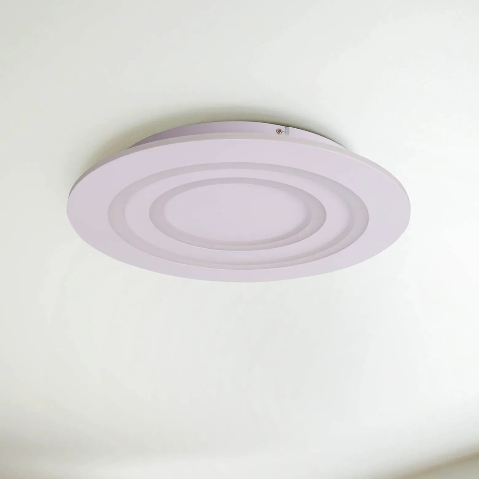LED-Deckenleuchte Mirel, weiß, Metall Ø 50 cm RGB CCT Remote