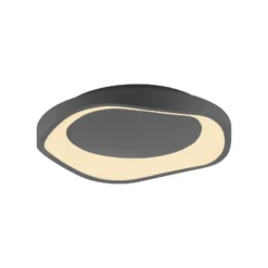 LED-Deckenleuchte MONTA, schwarz, Ø 40 cm, Metall, switchdim