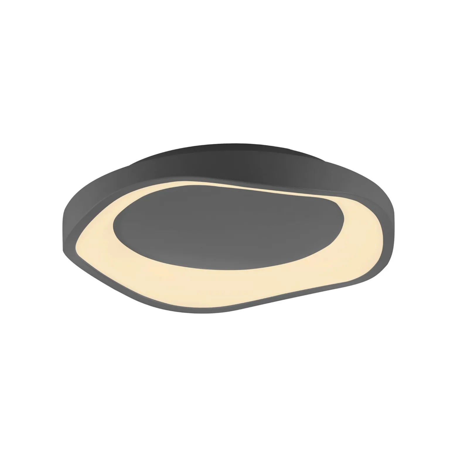 LED-Deckenleuchte MONTA, schwarz, Ø 40 cm, Metall, switchdim