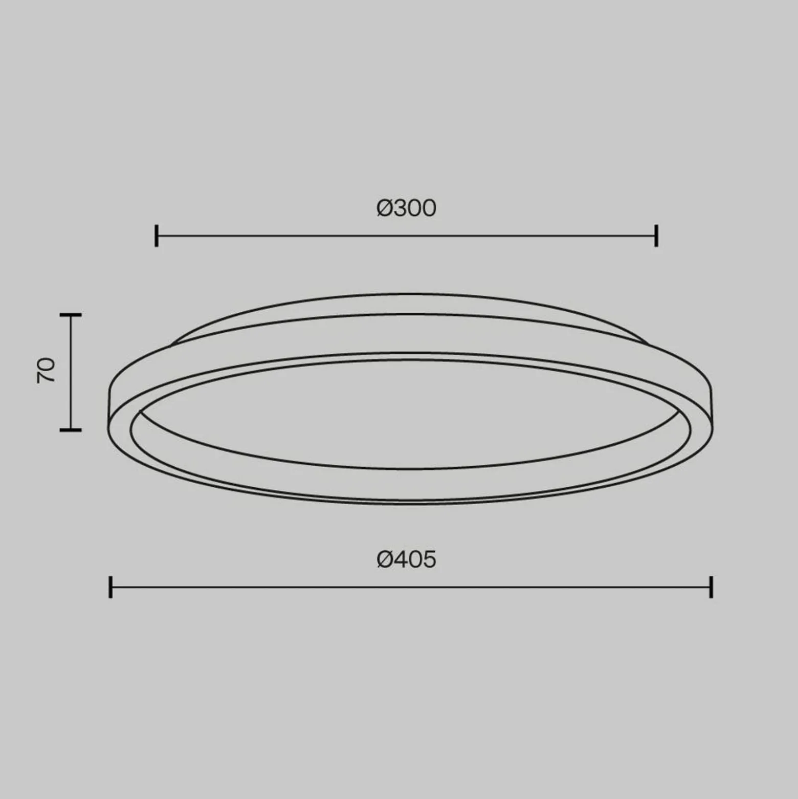LED-Deckenleuchte Orign, Ø 41 cm, schwarz, Metall/Stein