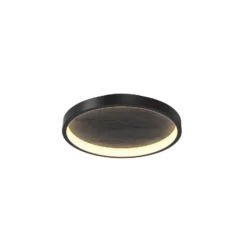 LED-Deckenleuchte Orign, Ø 41 cm, schwarz, Metall/Stein