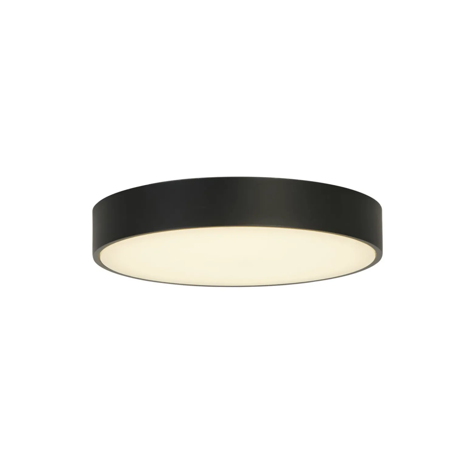 LED-Deckenleuchte Palma, schwarz, Ø 25 cm, Stahl/Acryl