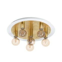 LED-Deckenleuchte Passano 6fl gold