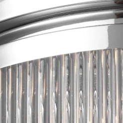 LED-Deckenleuchte Paulson IP44 chrom Ø 38,1 cm