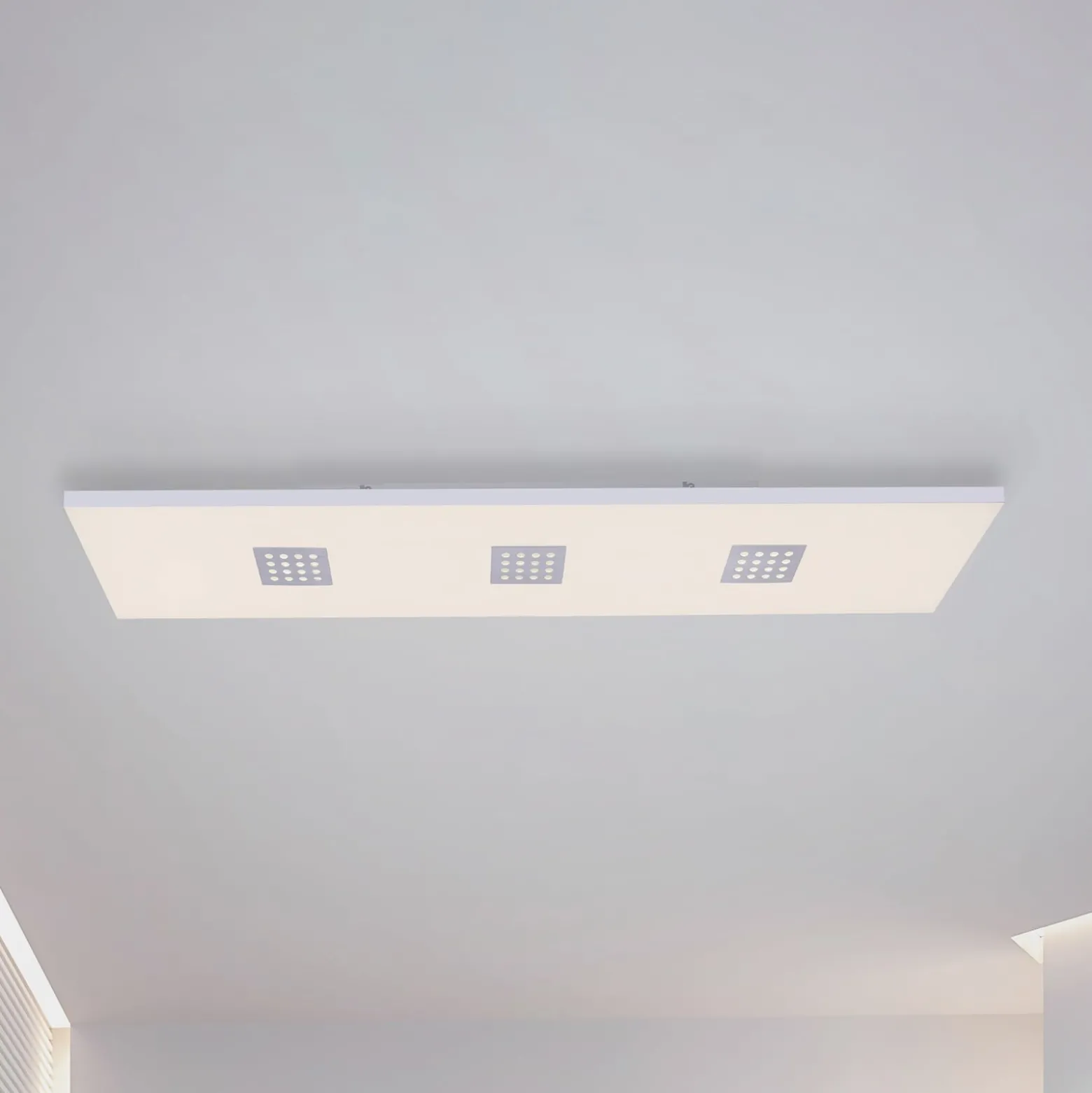 LED-Deckenleuchte PURE Neo, 120 cm, alu, CCT, Fernbedienung